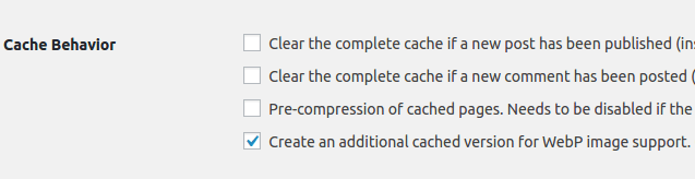 cache enabler webp