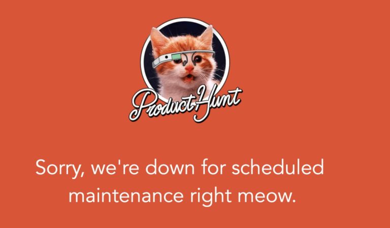 ProductHunt Under Maintenance