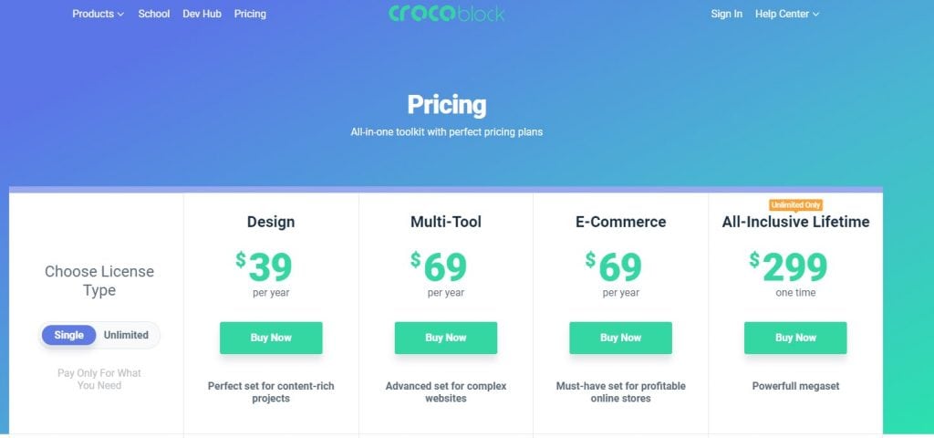 crocoblock prices