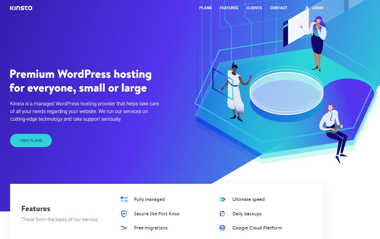 kinsta is the fastest web hosting