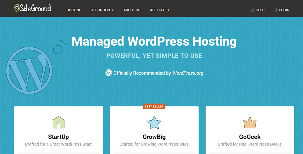 siteground is a fast web host