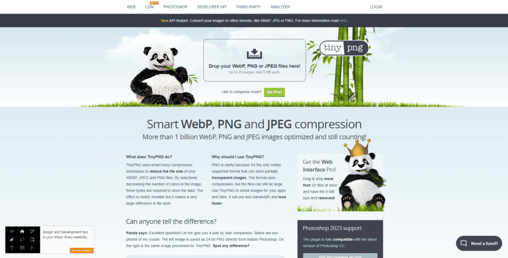 TinyPNG Image Compression Tool for WordPress