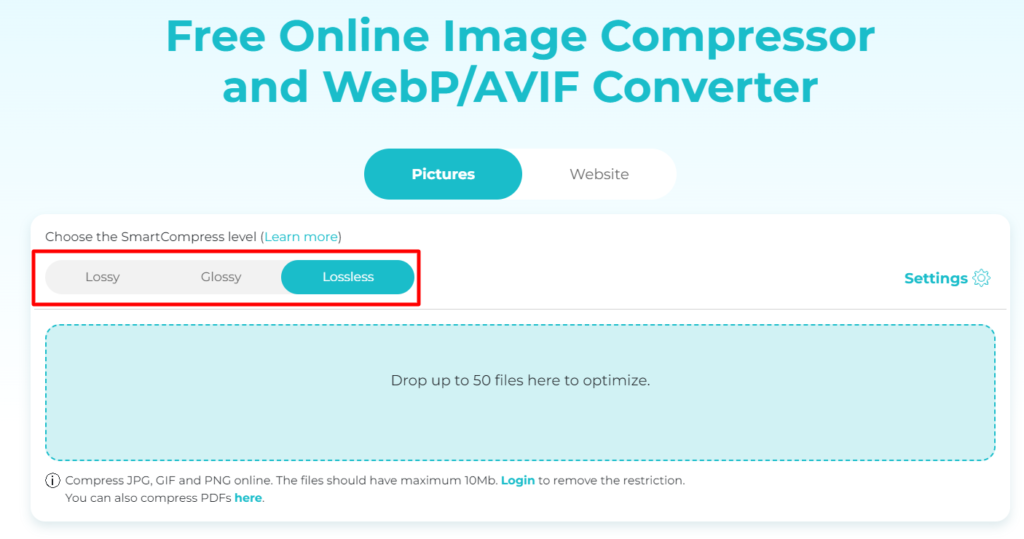 compress PDF online using Shortpixel Image compression plugin. 