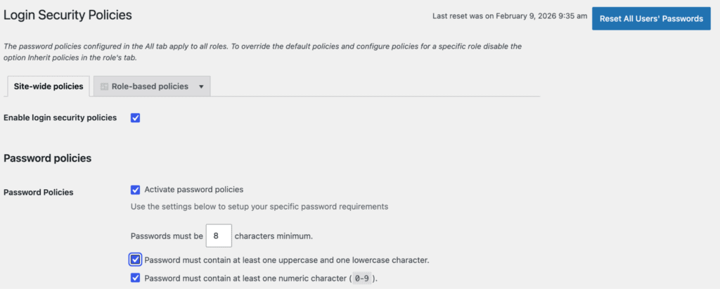 Setting up login security policies with Melapress Login Security plugin