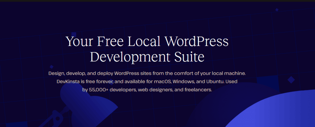 devkinsta wordpress localhost development tool by kinsta