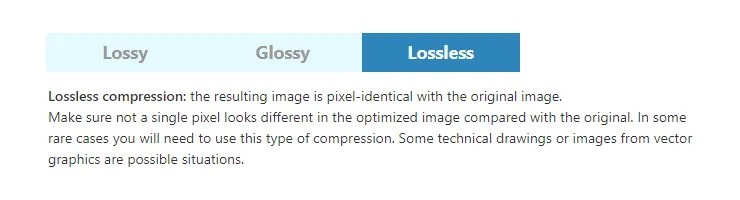 ShortPIxel's Lossless Compression
