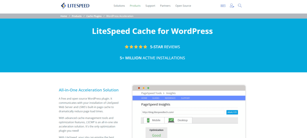 LiteSpeed WordPress Speed Optimization Plugin