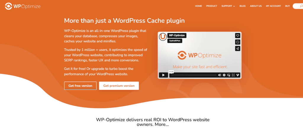 WP Optimize WordPress Image Optimization Plugin