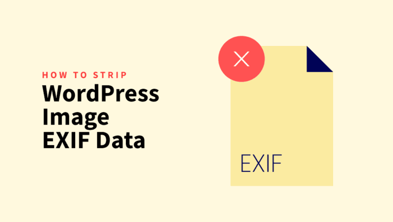 remove exif image data