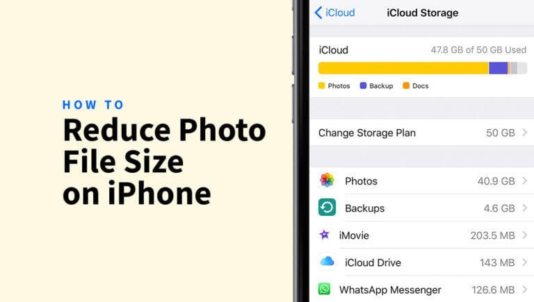 How to Reduce Photo File Size on iPhone: Easy & Effective Methods reduce photo file size iphone