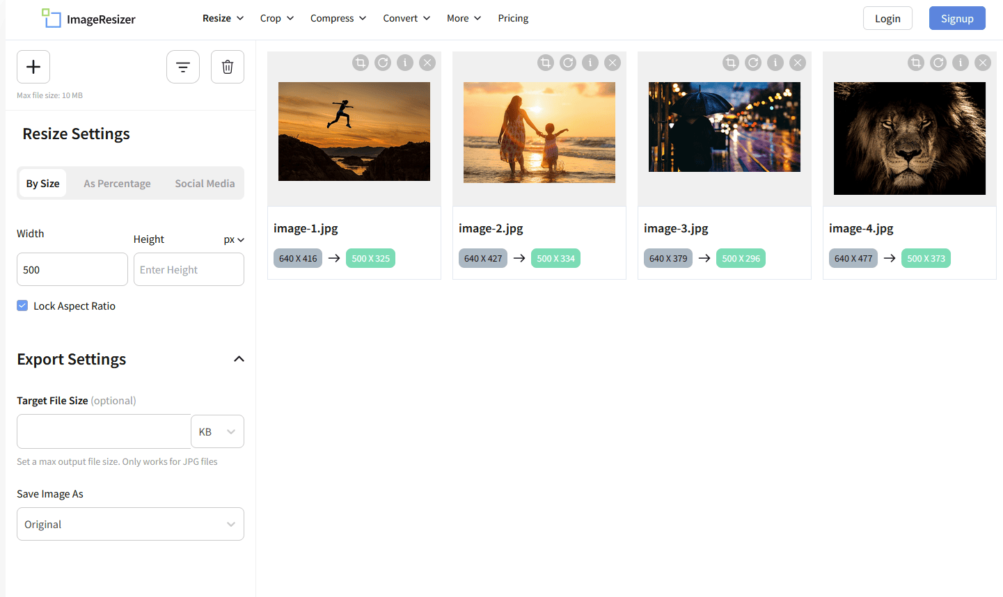 How to Batch Resize Images image resizer tool