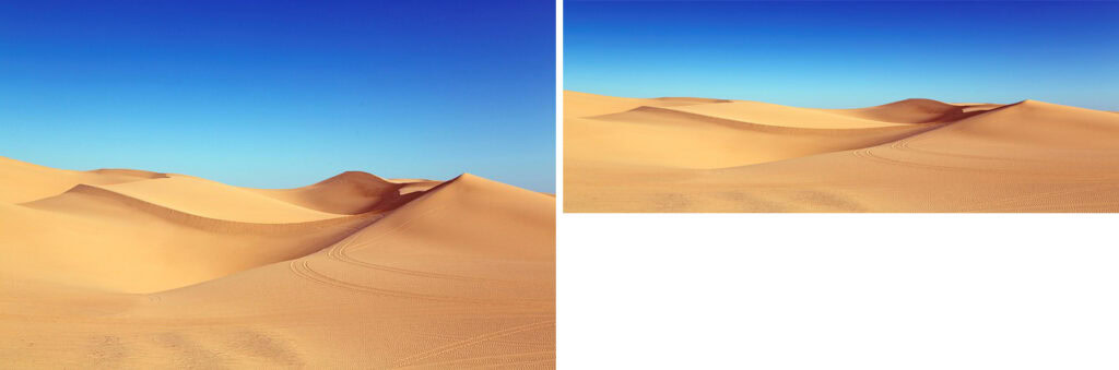stretched image example