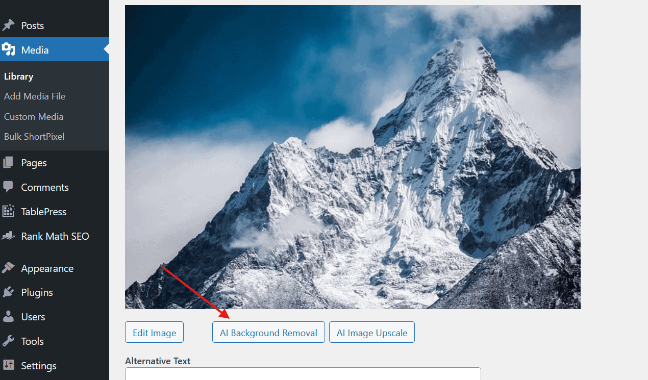 WordPress Image Background Removal: Best 2026 Solution shortpixel background removal 1