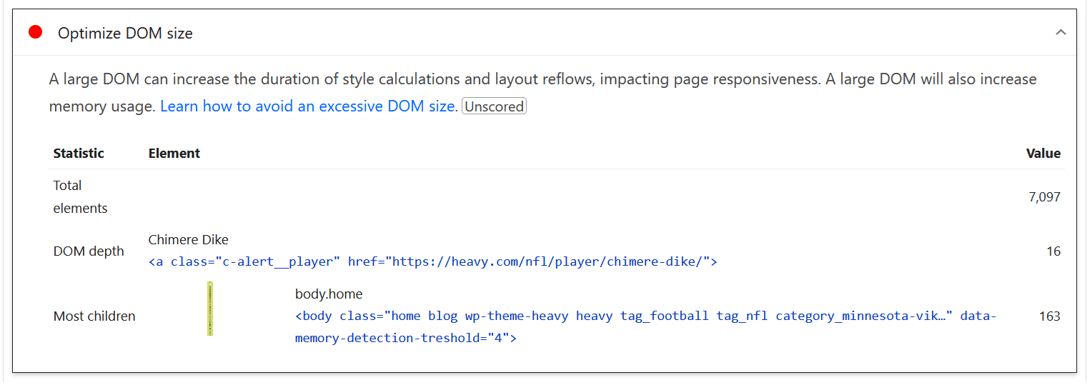 20 Common Elementor Performance Problems and How to Fix Them dom size