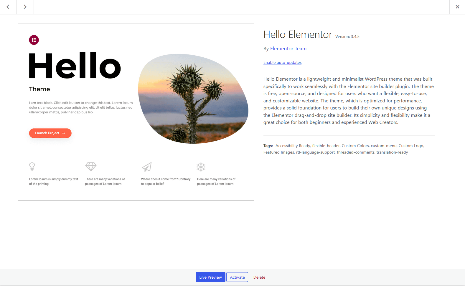 20 Common Elementor Performance Problems and How to Fix Them elementor hello theme