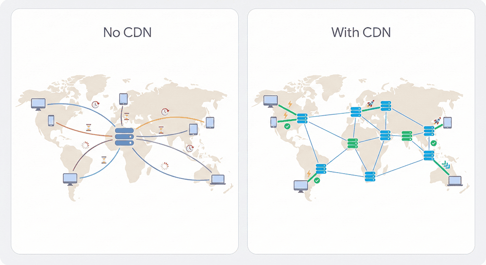 20 Common Elementor Performance Problems and How to Fix Them with vs without cdn