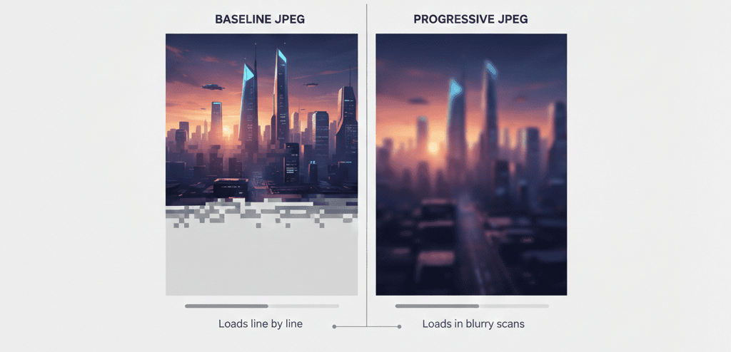 Progressive JPEG vs Baseline JPEG: Does It Still Matter in 2026? Progressive JPEG vs Baseline JPEG blog