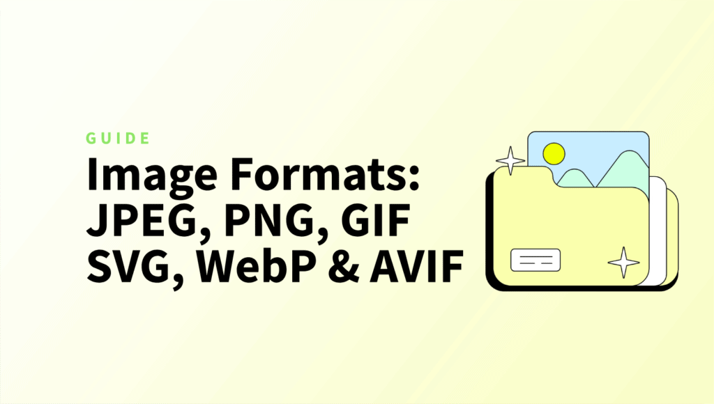 JPEG PNG GIF SVG WebP AVIF