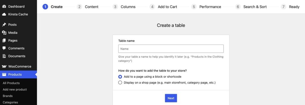 Setting Up a Quick-Order Product Table for WooCommerce image 2
