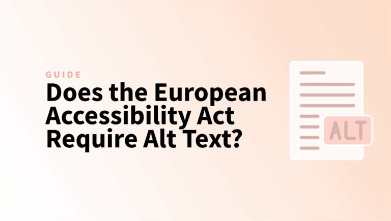 Does the European Accessibility Act Require Alt Text