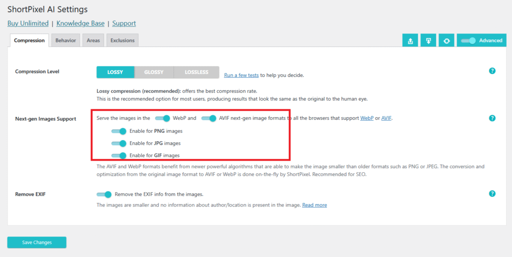 I already used SPIO for image optimization, what settings should I use ...